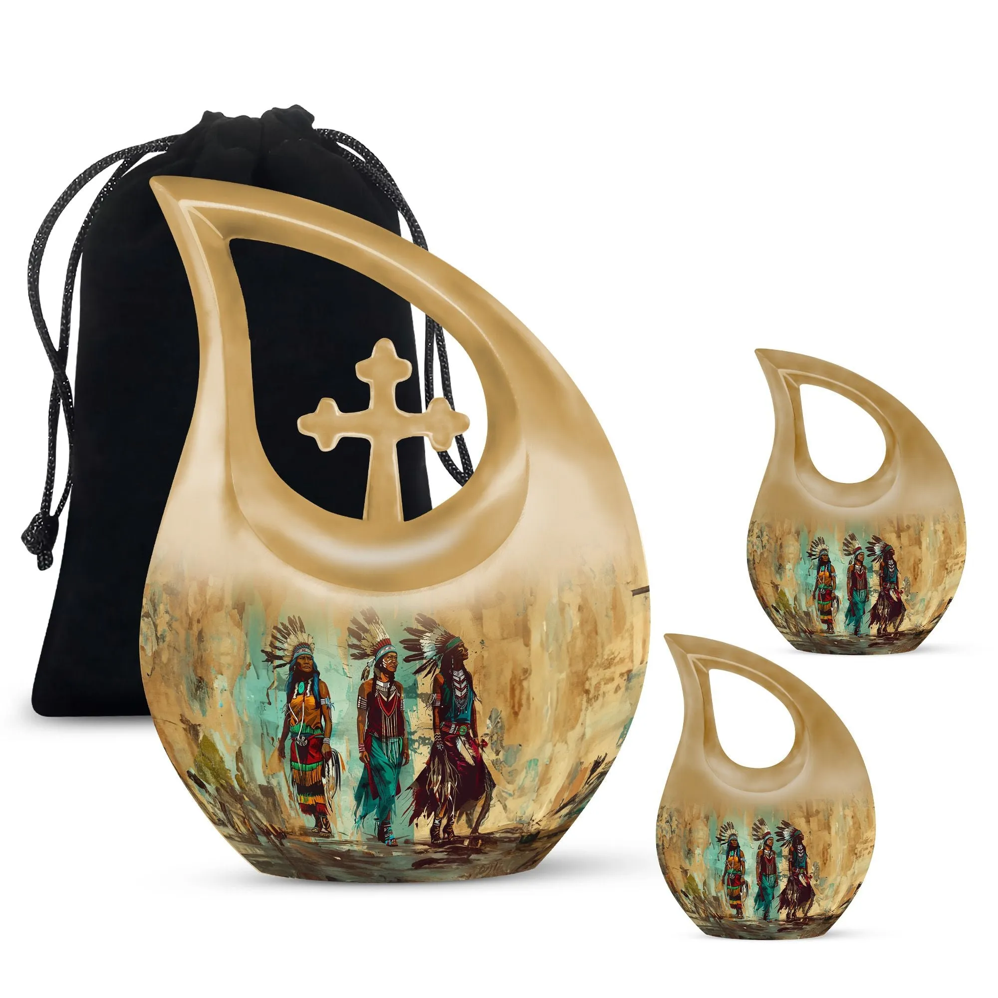 Native American Personalized Memorial Urn - Urn For Ashes