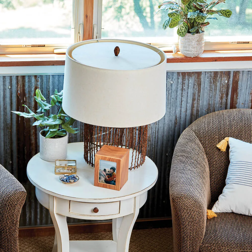 Natural MDF Pet Photo Urn in Small