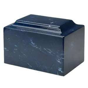 Navy Cultured Marble Cremation Urn | Cultured Marble Urn| Quality Urns For Less