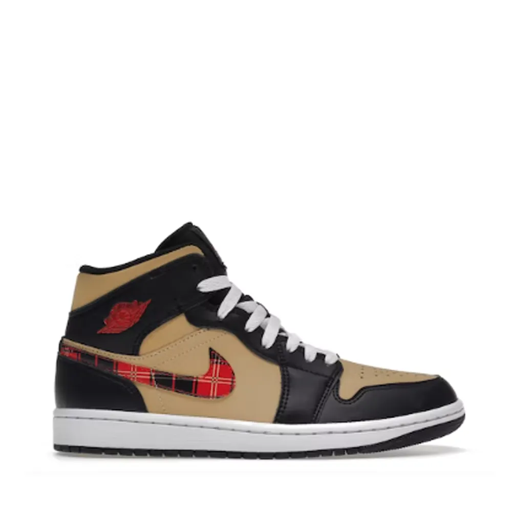 NIKE AIR JORDAN1 MID TARTAN SWOOSH (NEW)