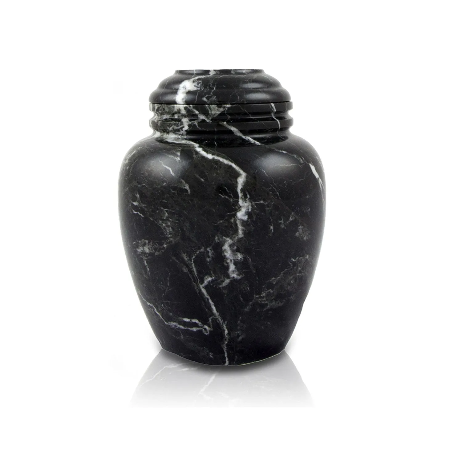 Noire Marble Cremation Urn in Extra Small