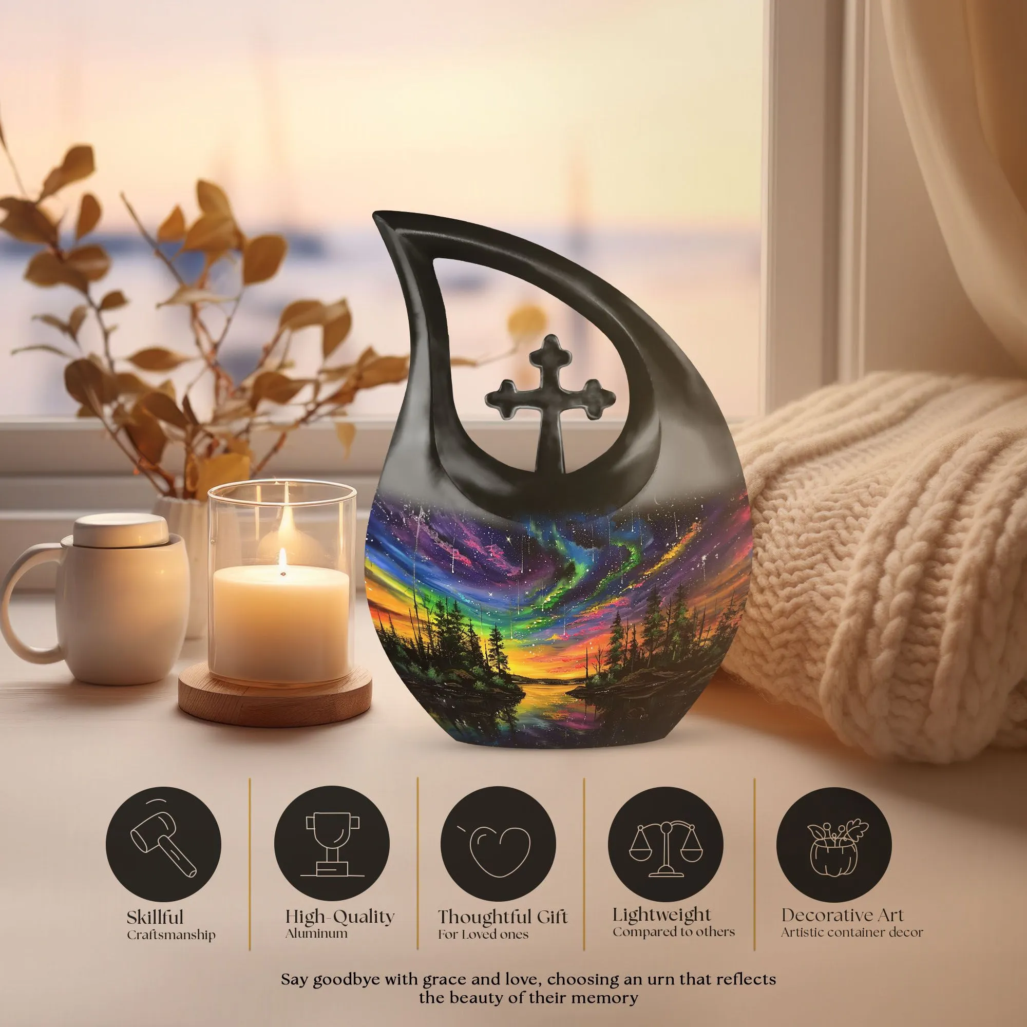 Northern Lights Tribute: Unique Custom Urns For Cherished Ashes