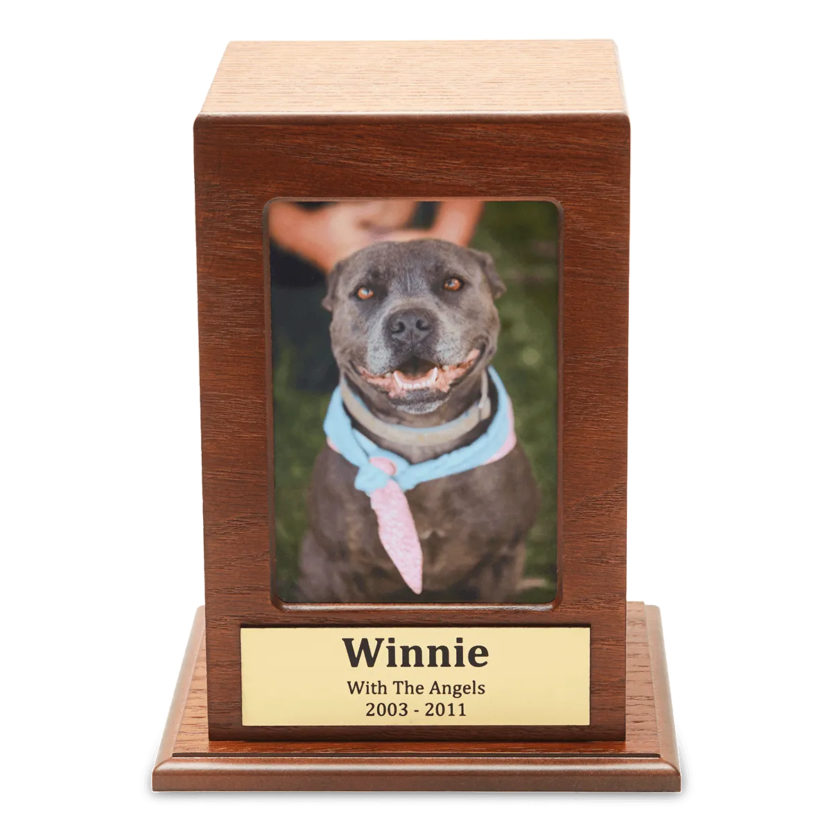 Oak Finish Portrait Photo Box