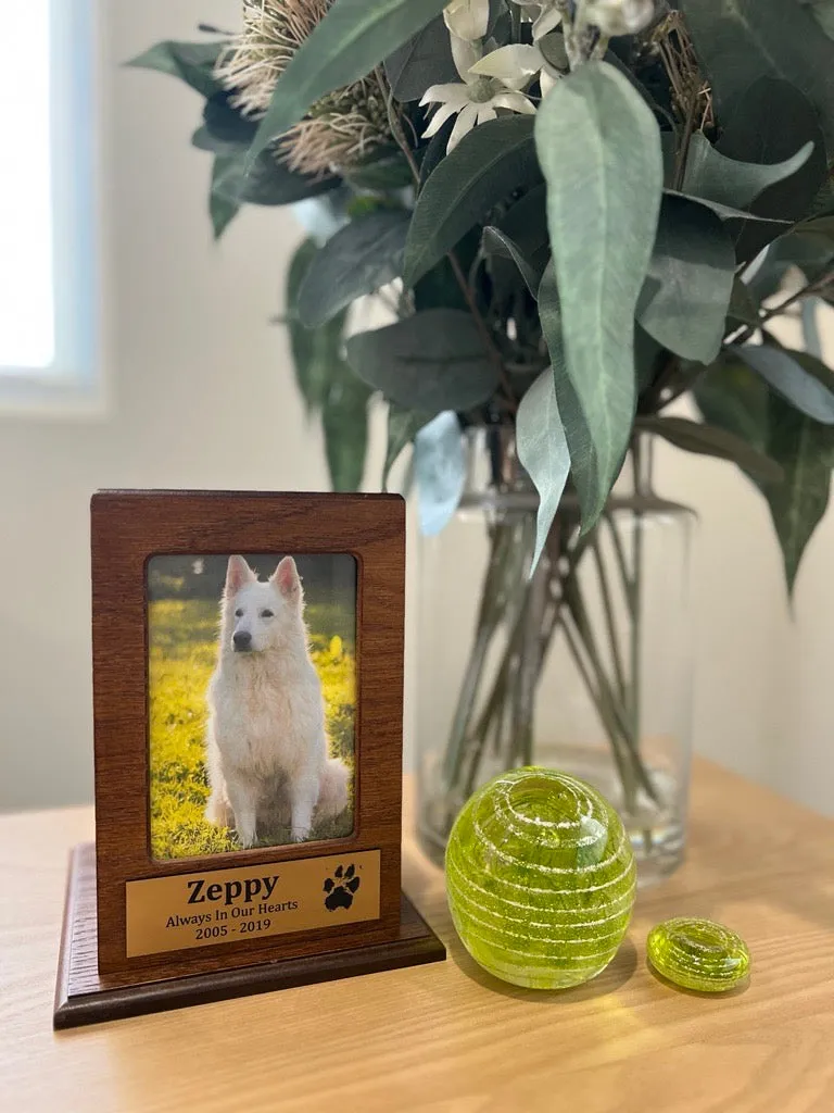 Oak Finish Portrait Photo Box