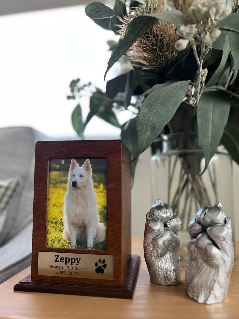 Oak Finish Portrait Photo Box