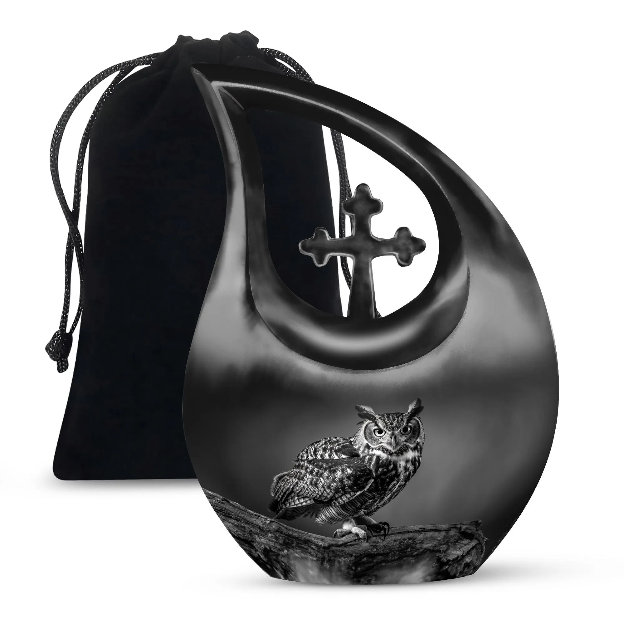 Owl Urn :  Memorial Cremation Urn For Ashes