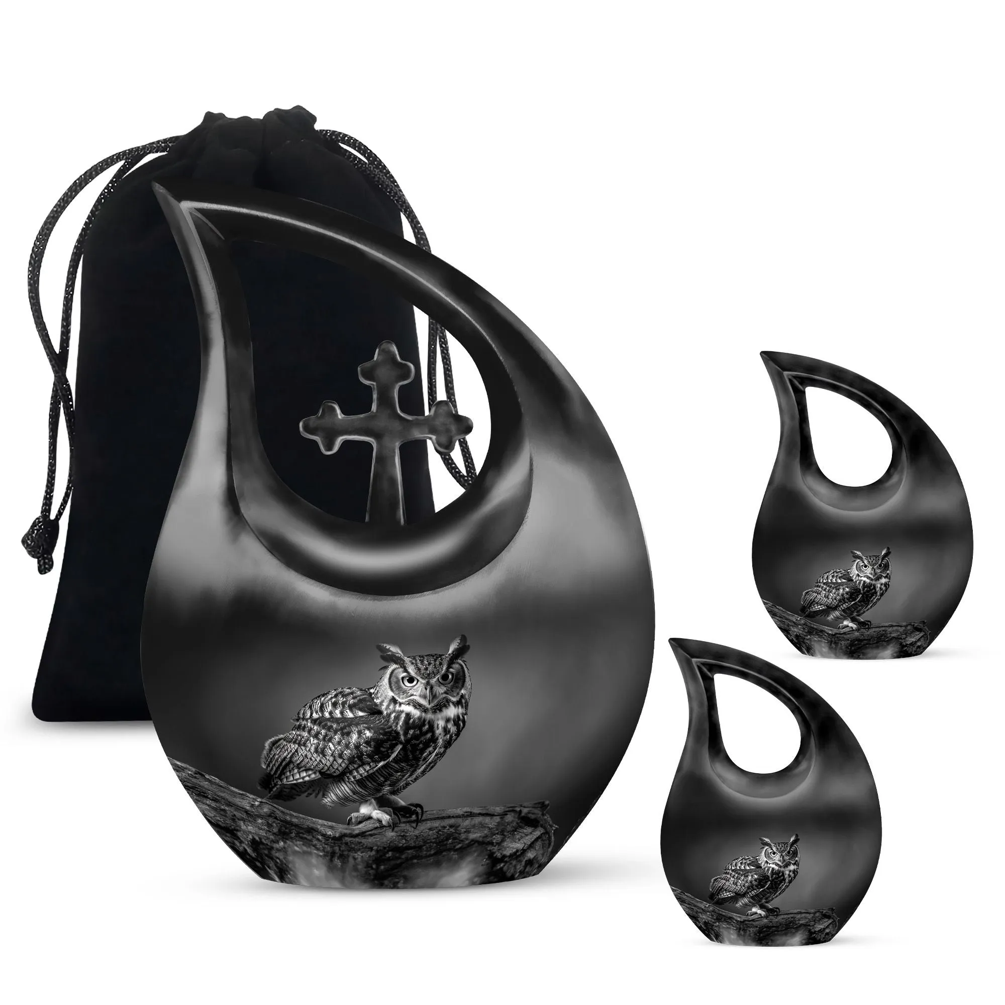 Owl Urn :  Memorial Cremation Urn For Ashes