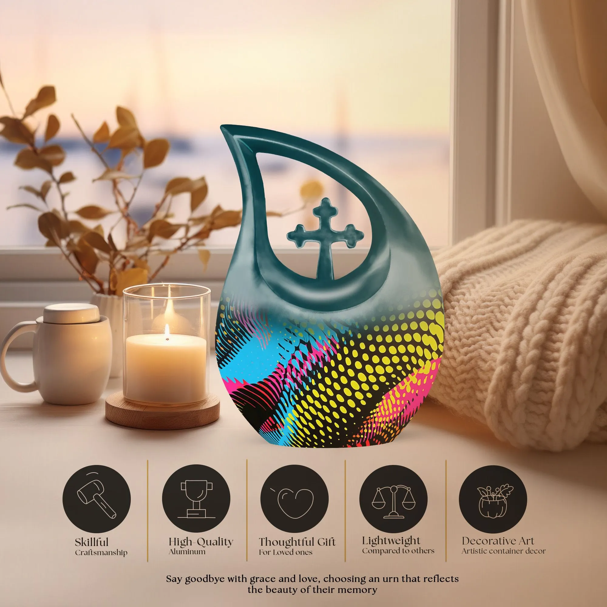 Pattern Urn - Entrust Best Urn for Ashes for Lasting Memories