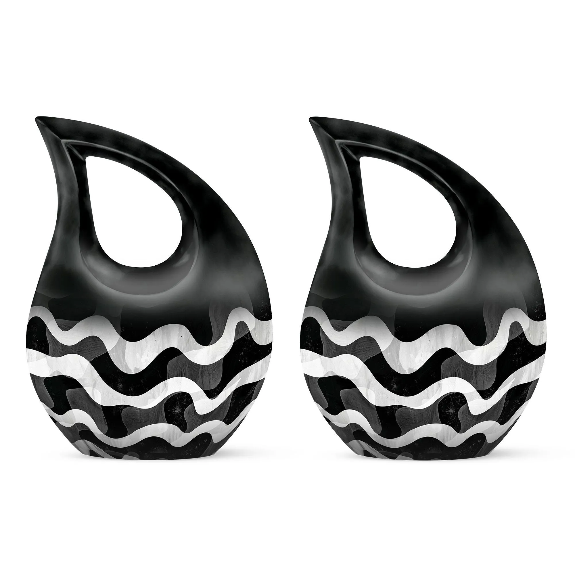Pattern Urn Legacy - Endearing Human Memorial Urn with Cross Drop Design