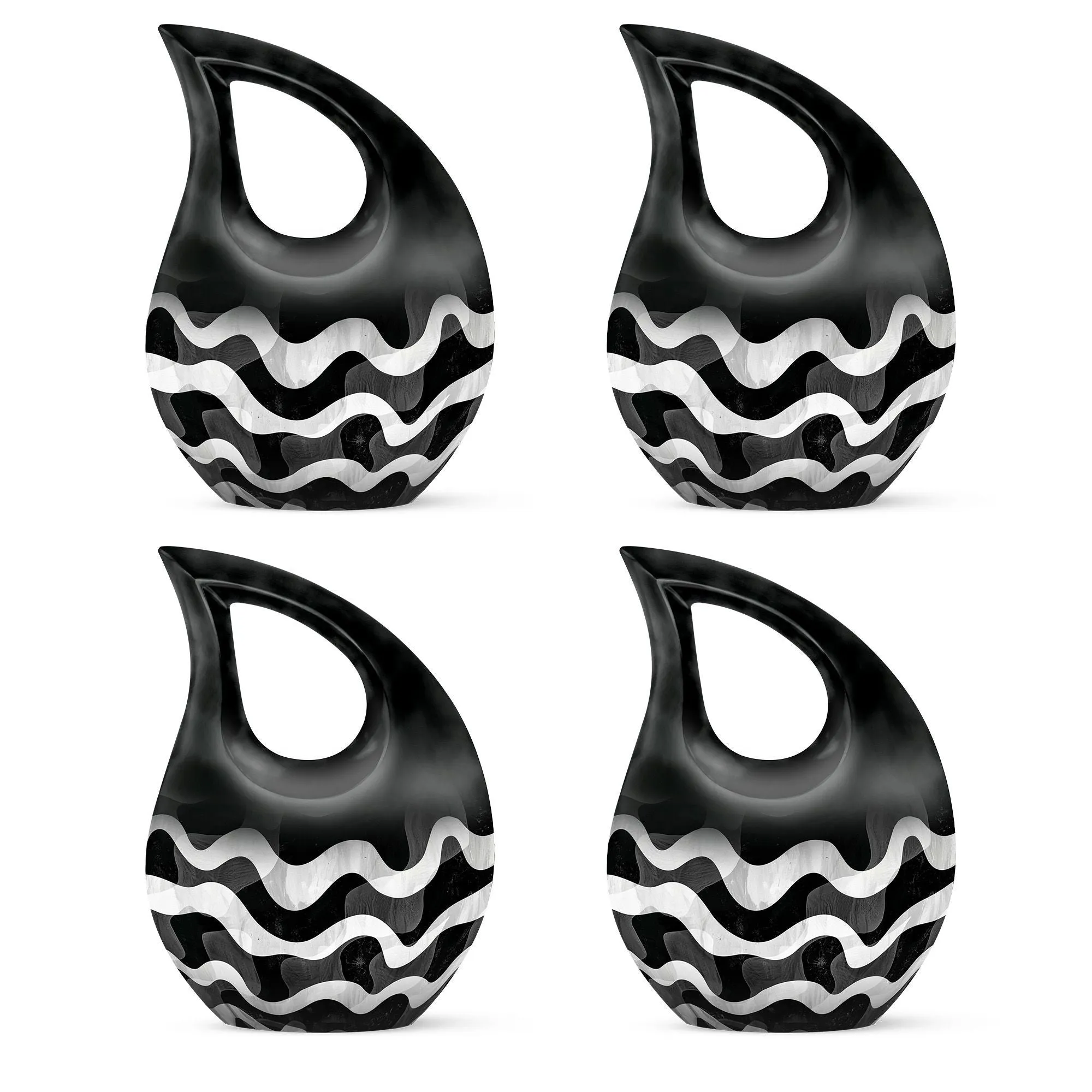 Pattern Urn Legacy - Endearing Human Memorial Urn with Cross Drop Design