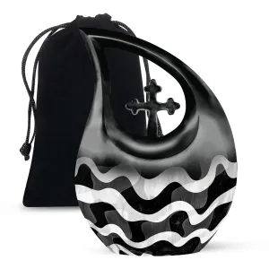Pattern Urn Legacy - Endearing Human Memorial Urn with Cross Drop Design