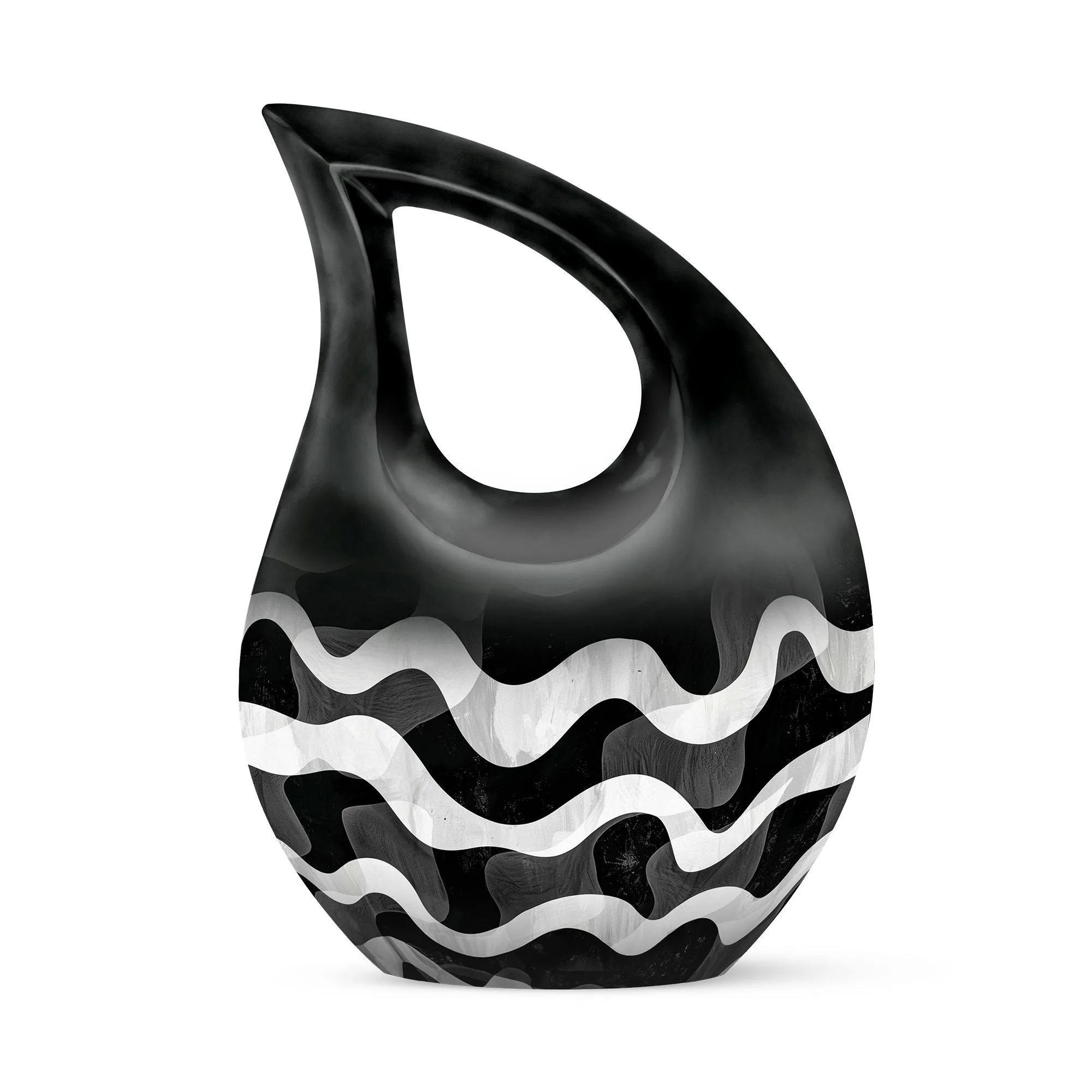 Pattern Urn Legacy - Endearing Human Memorial Urn with Cross Drop Design