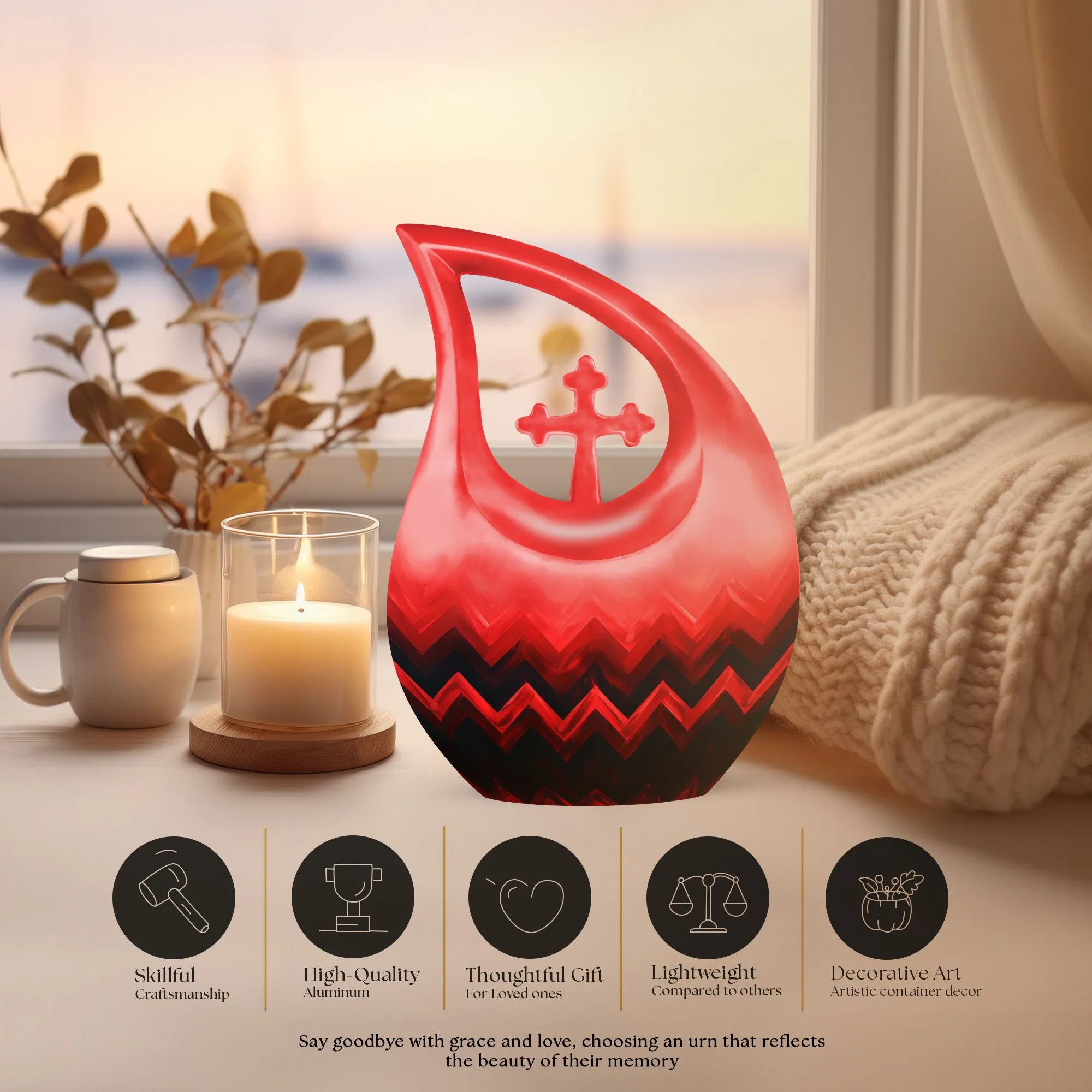 Pattern Urn - Tribute with our Adult Memorial Cremation Urn