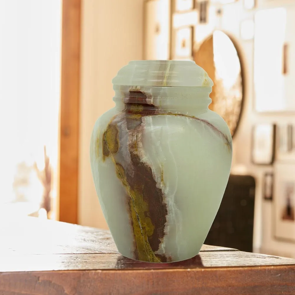 Peaceful Balance Marble Cremation Urn in Extra Small