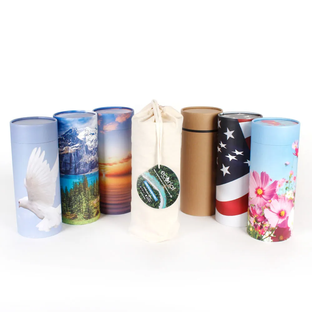 Peaceful Ocean Sunset Scattering Urn (for up to 1 set of adult ashes) | Large Biodegradable Scatter Urn
