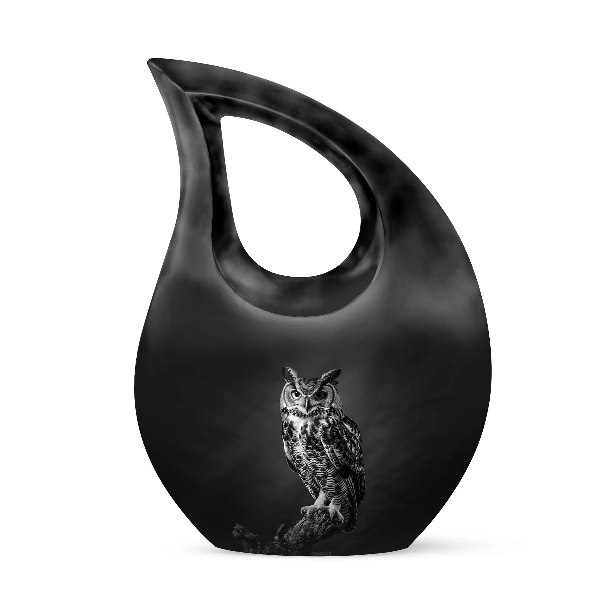 Peaceful Rest: Owl-Themed Memorial Urn to Preserve Cherished Memories