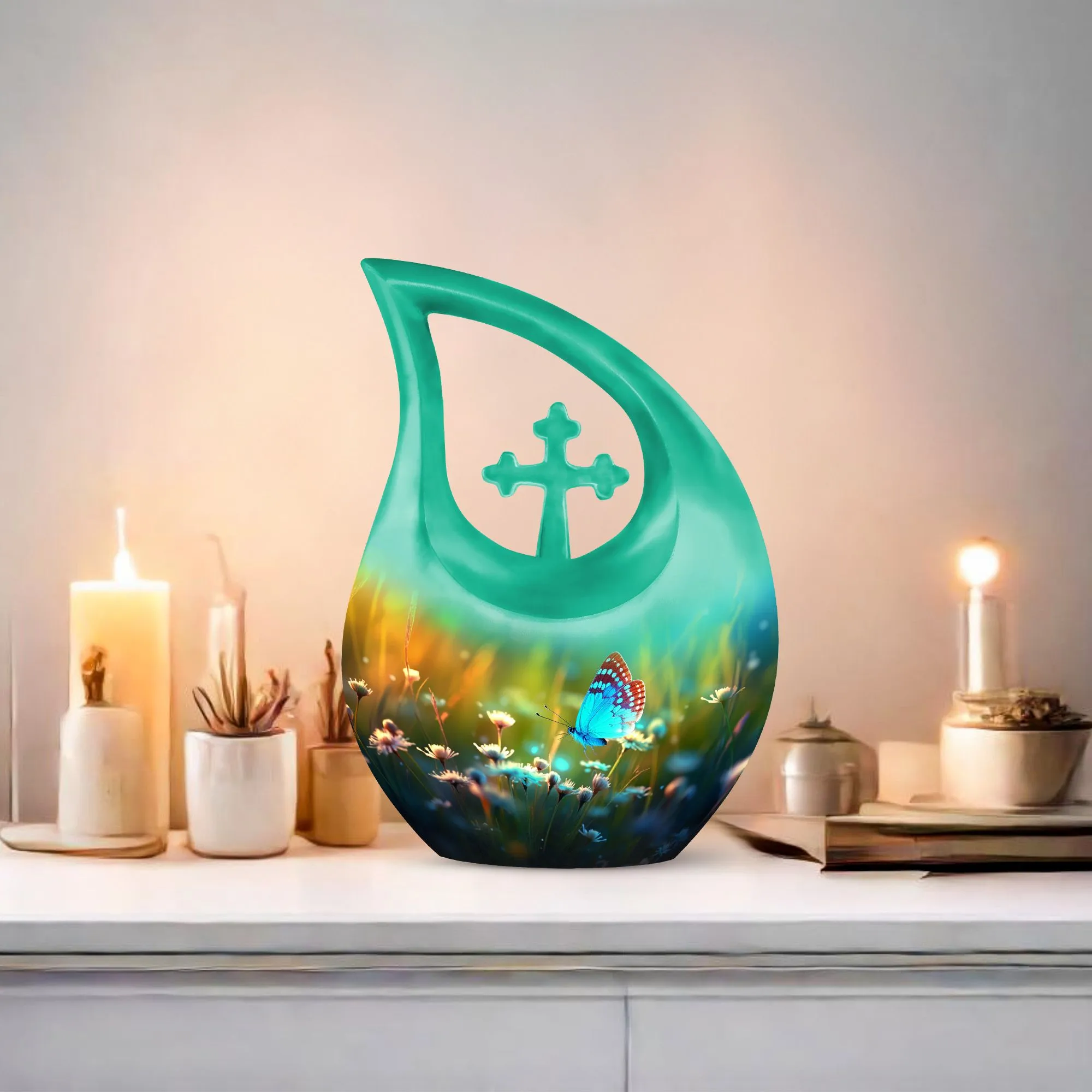 Personalized Butterfly Bliss - A Custom Mom Tribute Memorial Urn