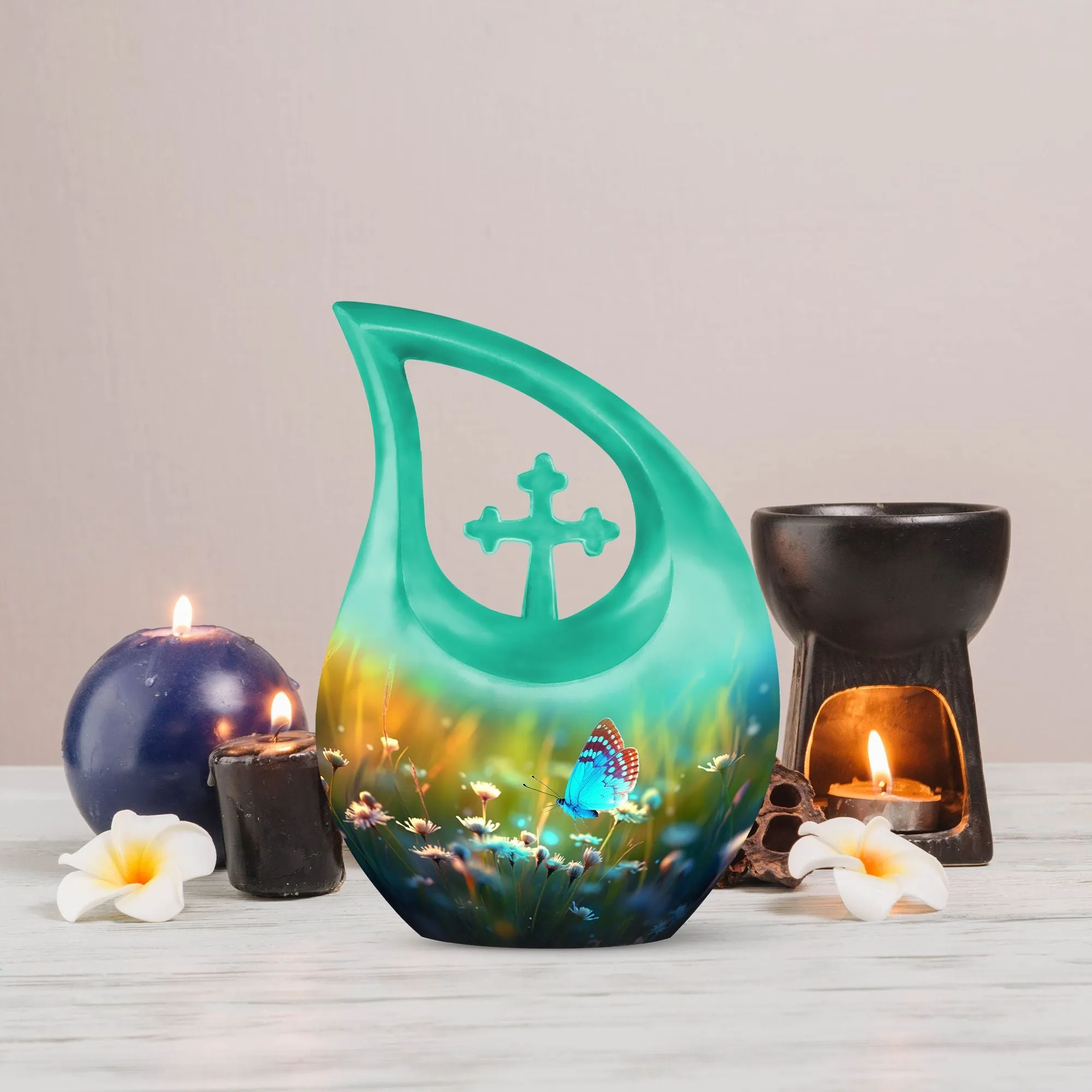 Personalized Butterfly Bliss - A Custom Mom Tribute Memorial Urn