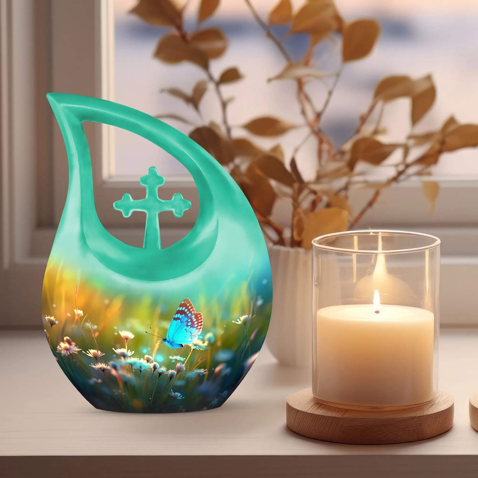 Personalized Butterfly Bliss - A Custom Mom Tribute Memorial Urn