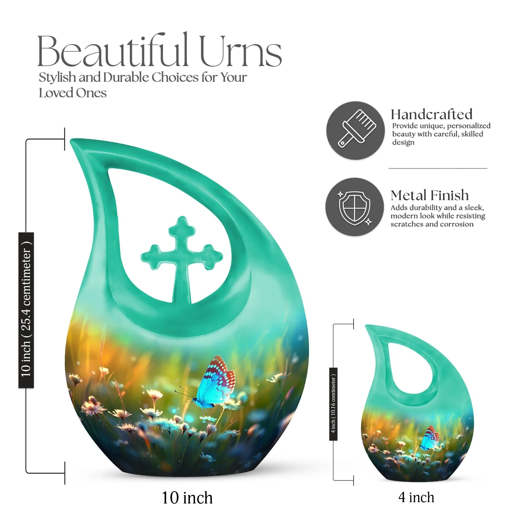 Personalized Butterfly Bliss - A Custom Mom Tribute Memorial Urn