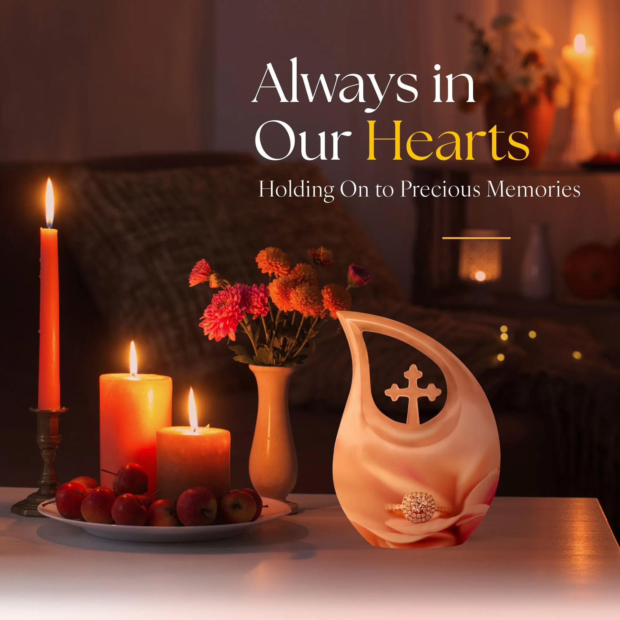 Personalized Ring Urn for Mom - A Memorable Rest to Cherish