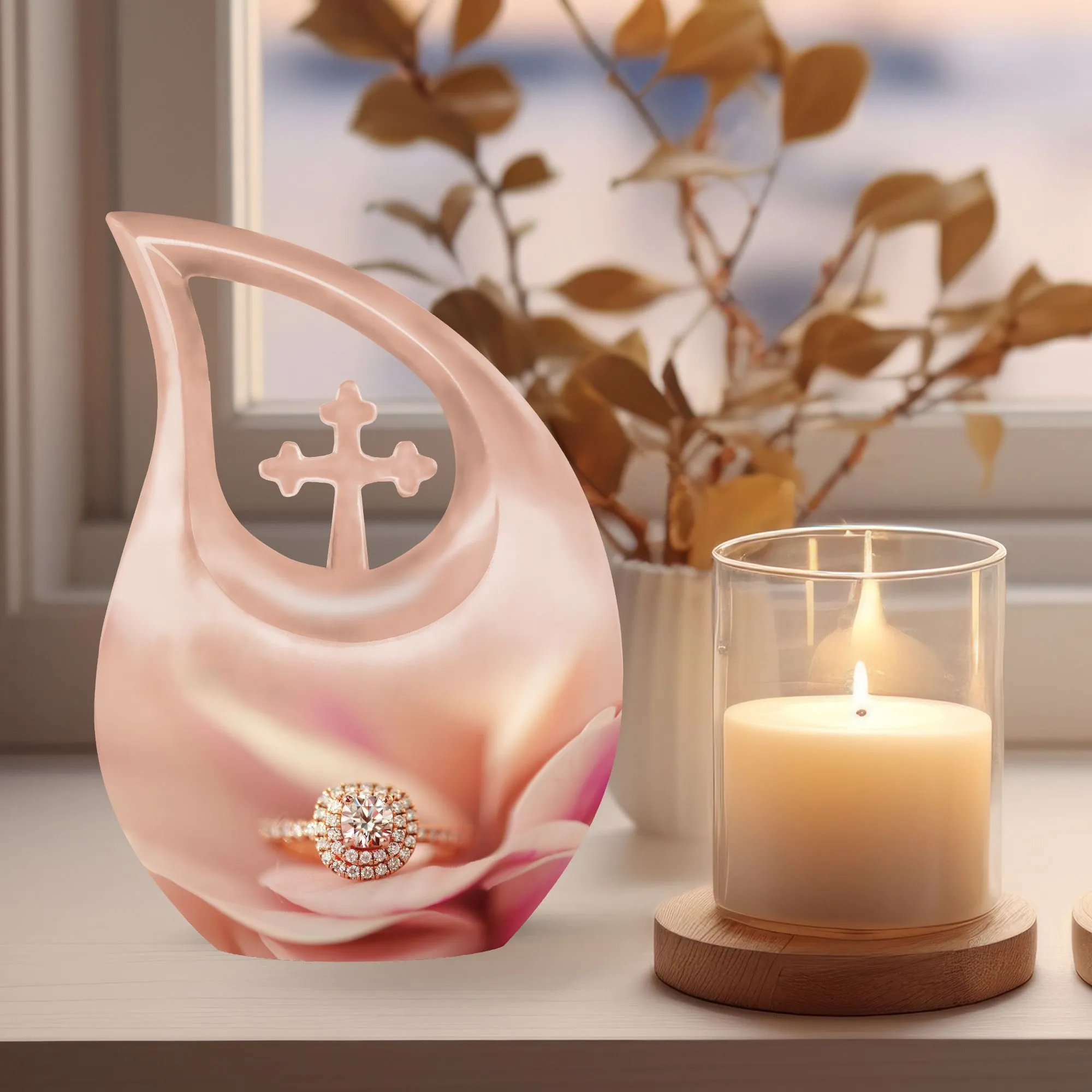 Personalized Ring Urn for Mom - A Memorable Rest to Cherish