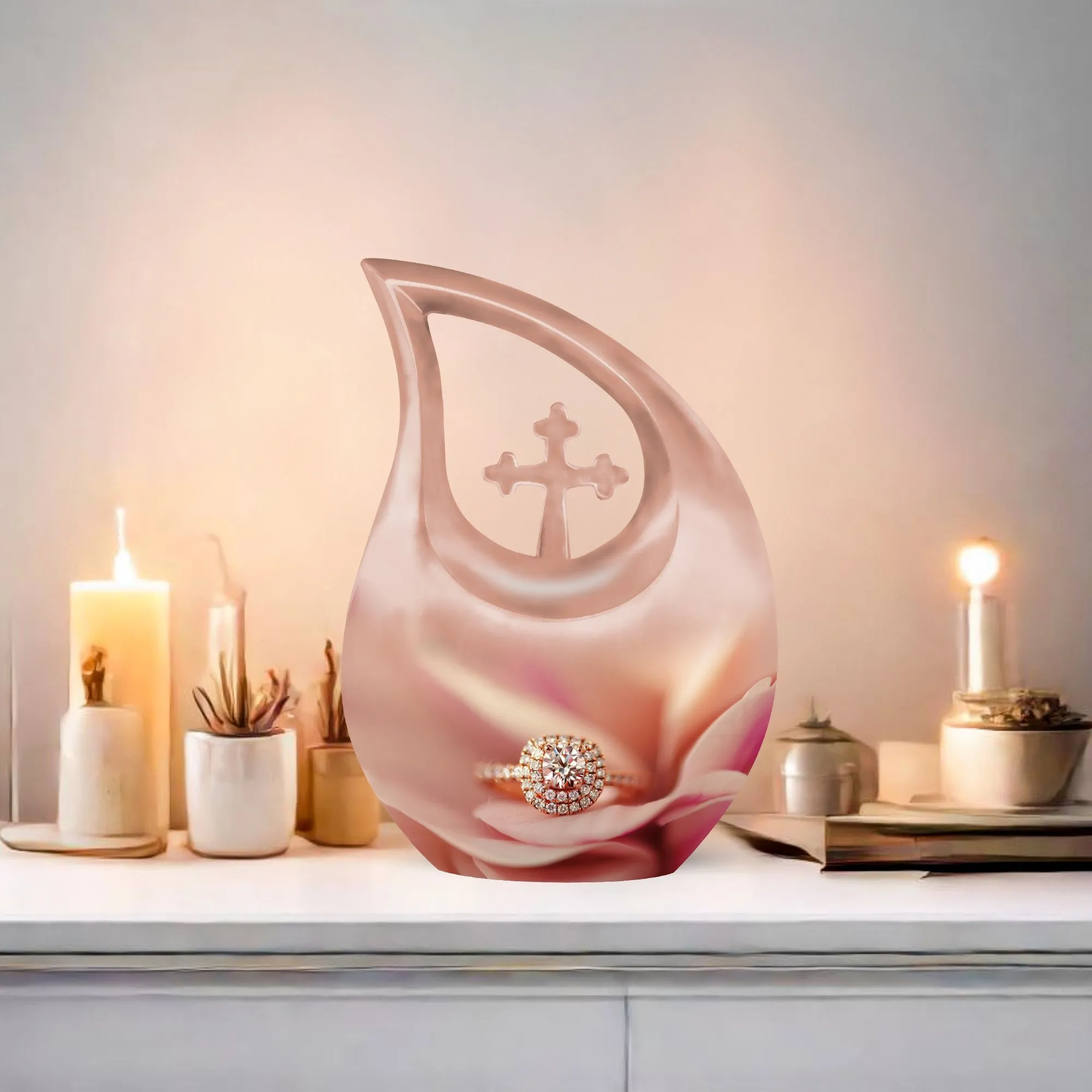 Personalized Ring Urn for Mom - A Memorable Rest to Cherish