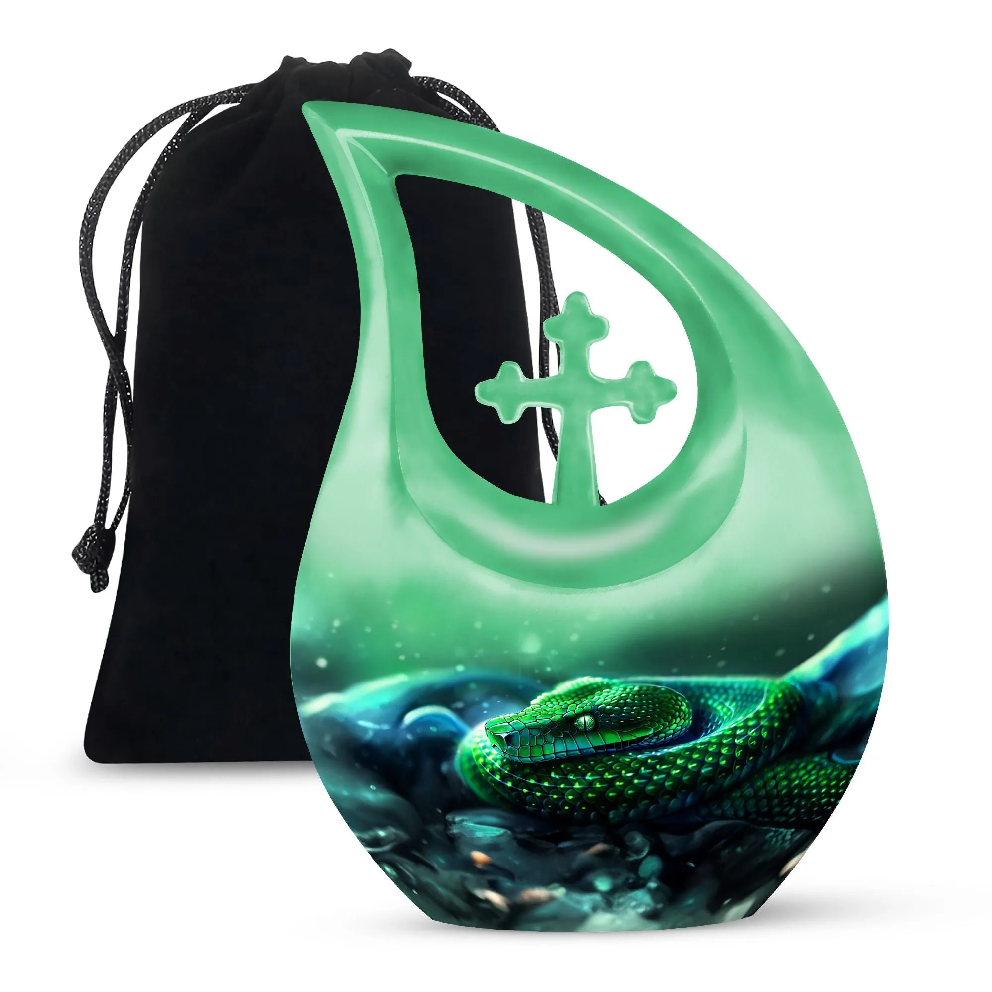 Personalized Snake Urn & Custom Mom Urn for Restful Containment