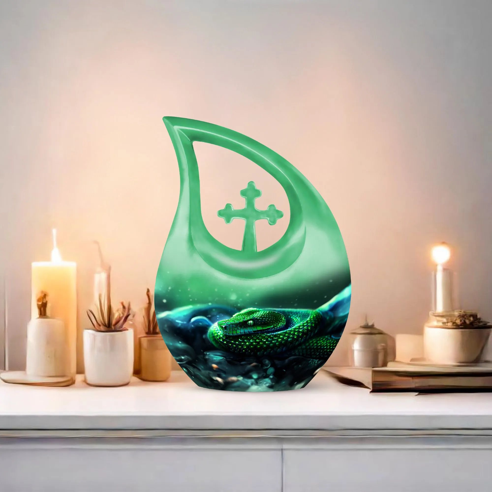 Personalized Snake Urn & Custom Mom Urn for Restful Containment