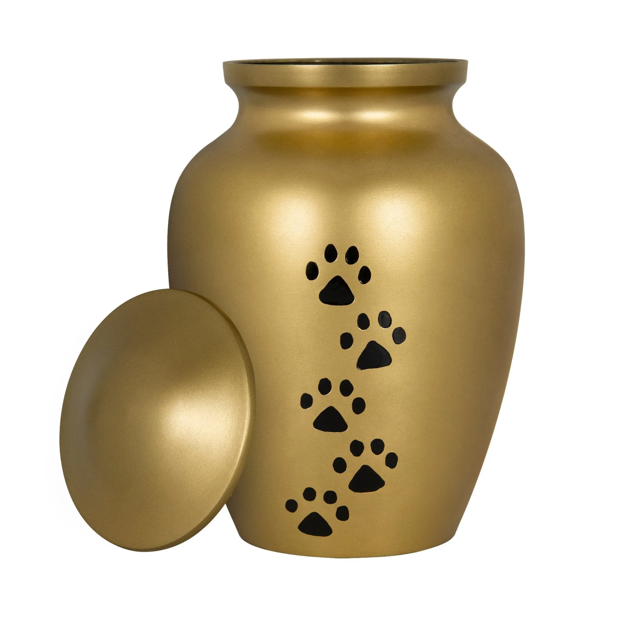 Pet Cremation Urn for Dogs & Cats Ashes, Gold