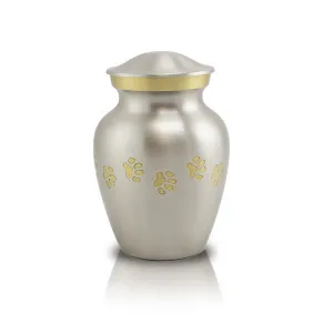 Pewter Paws Cremation Urn In Extra Small