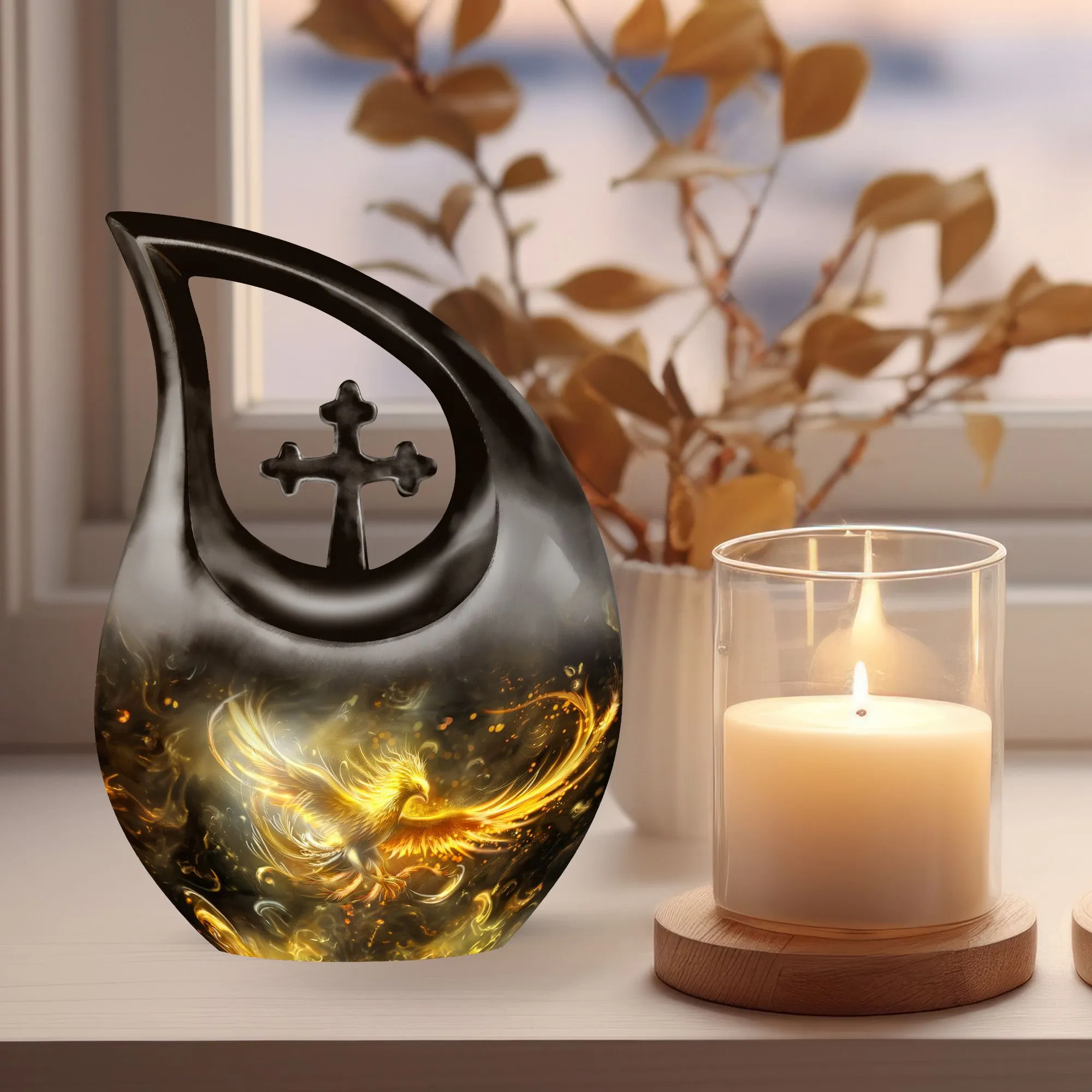 Phoenix Ascendancy - Enduring Custom Memorial Urn for Human Ashes
