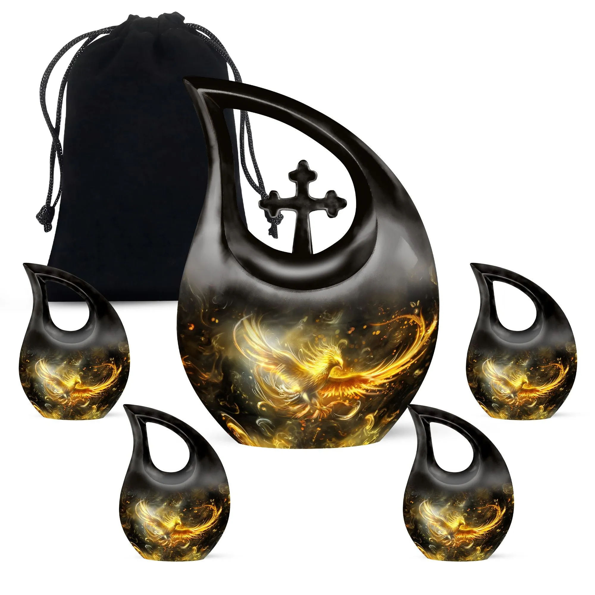Phoenix Ascendancy - Enduring Custom Memorial Urn for Human Ashes