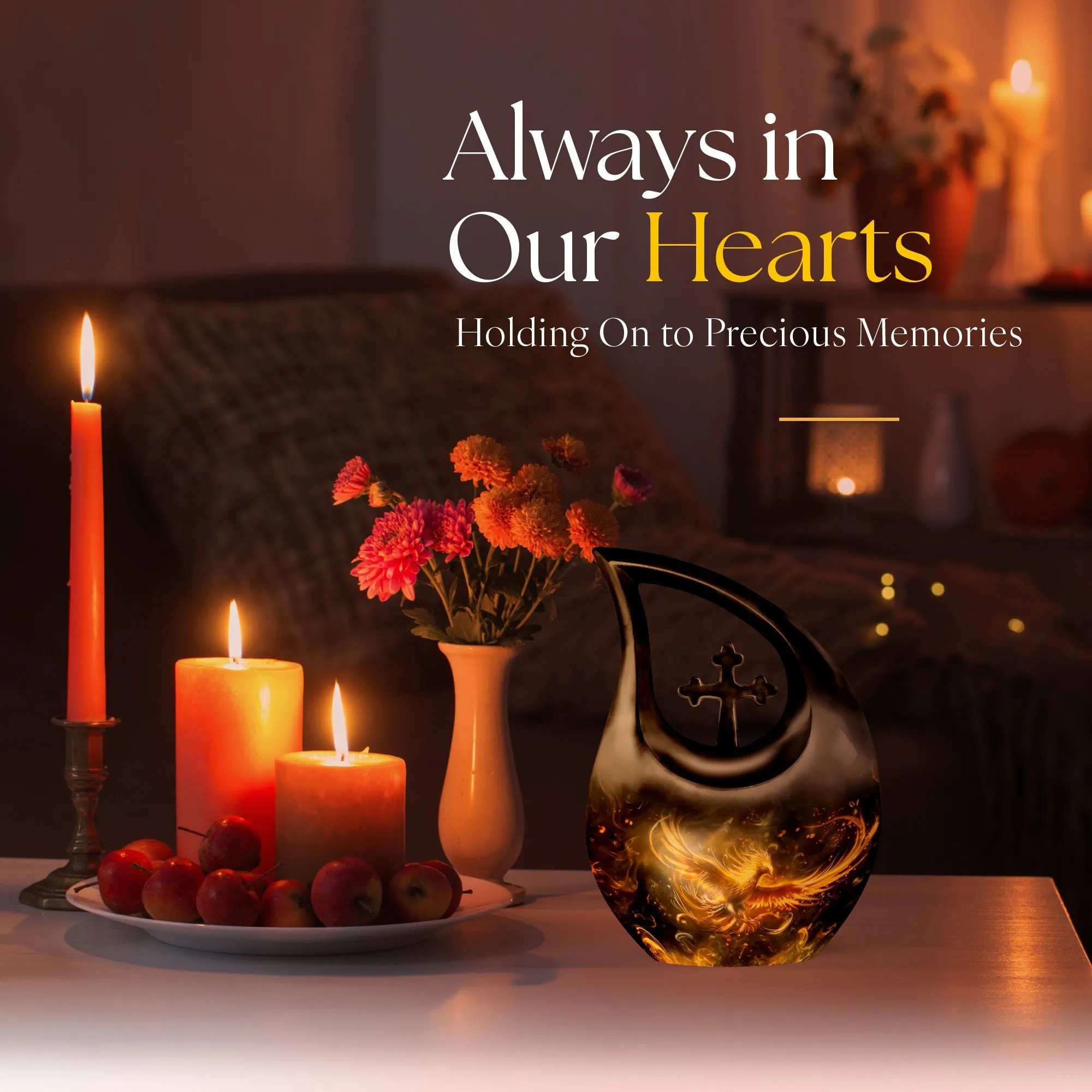 Phoenix Ascendancy - Enduring Custom Memorial Urn for Human Ashes