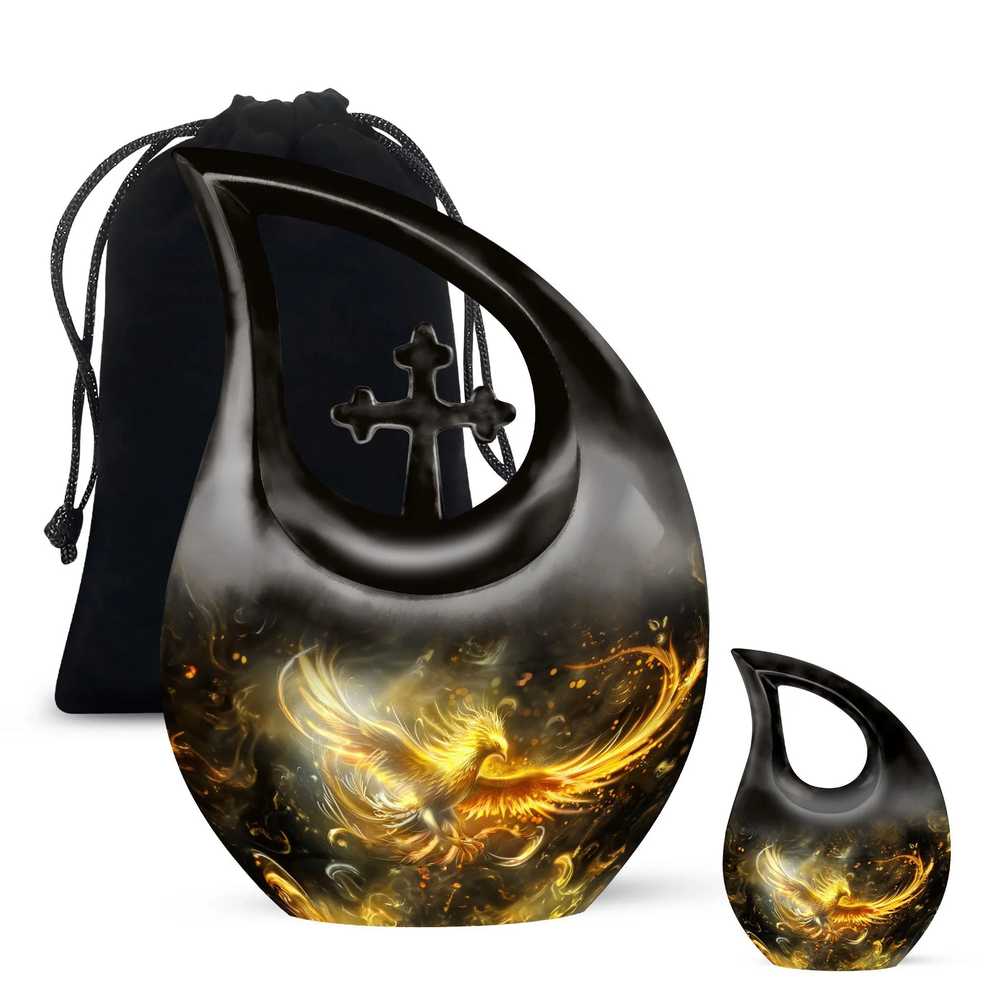 Phoenix Ascendancy - Enduring Custom Memorial Urn for Human Ashes