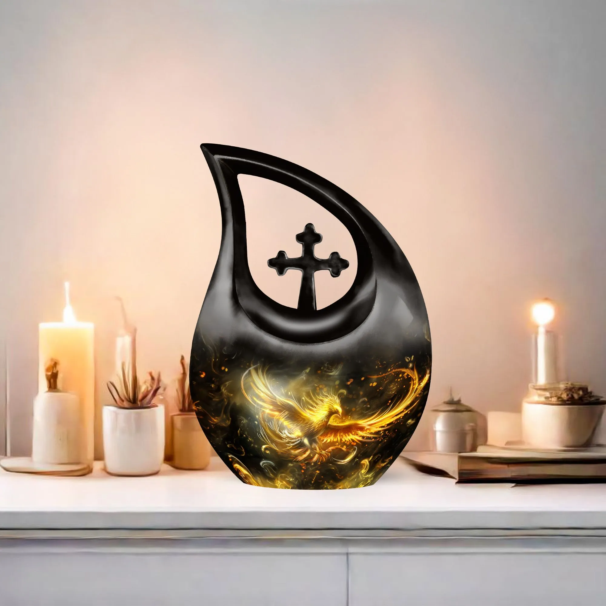 Phoenix Ascendancy - Enduring Custom Memorial Urn for Human Ashes
