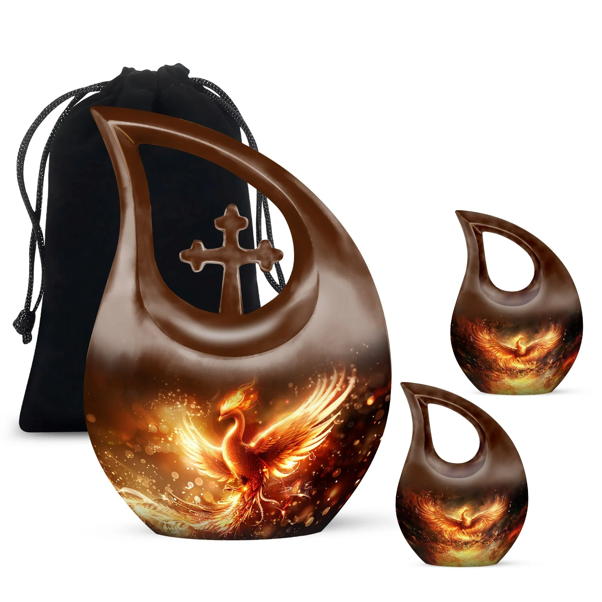 Phoenix Rise: Mini Memorial Urn for Cherished Remembrances