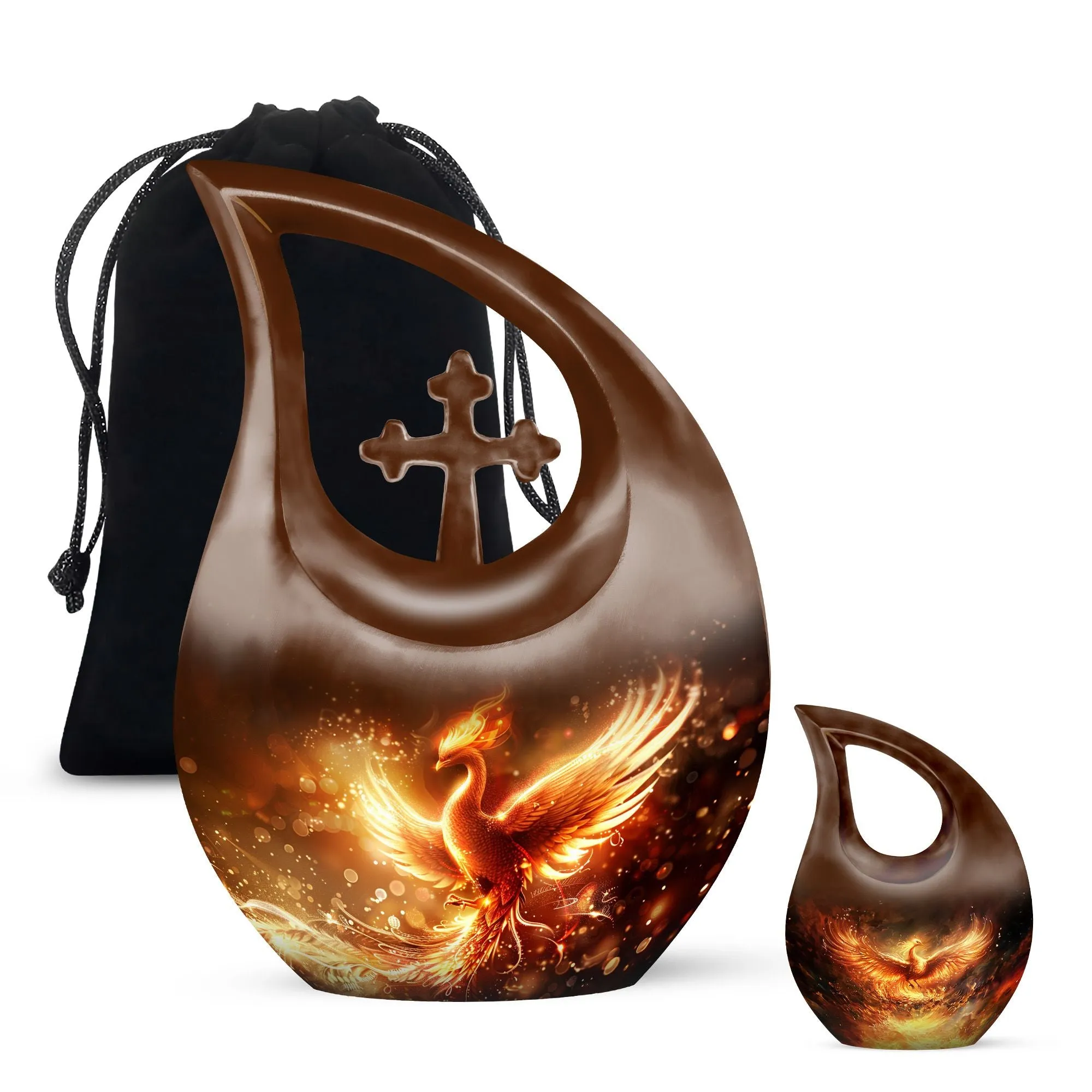 Phoenix Rise: Mini Memorial Urn for Cherished Remembrances