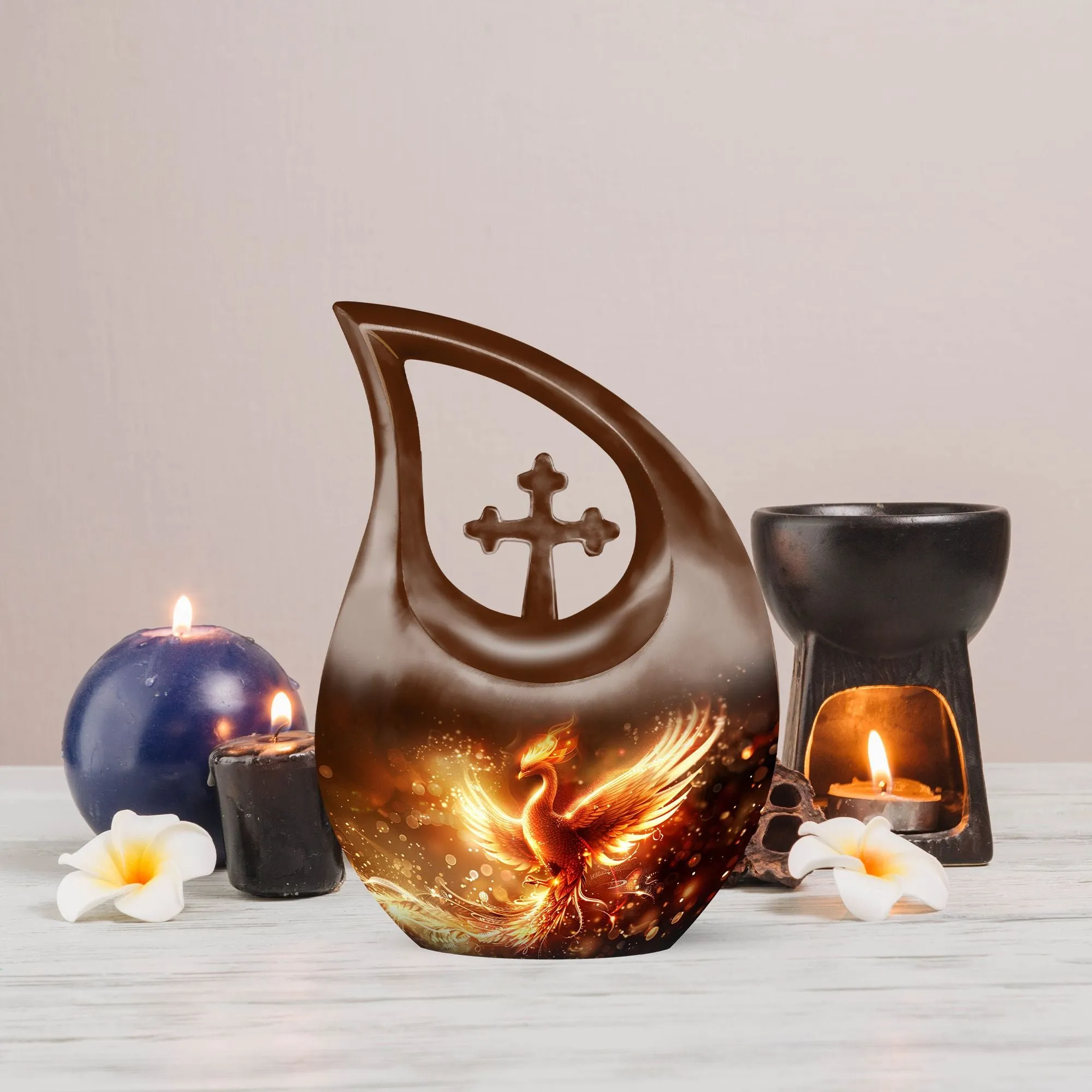 Phoenix Rise: Mini Memorial Urn for Cherished Remembrances