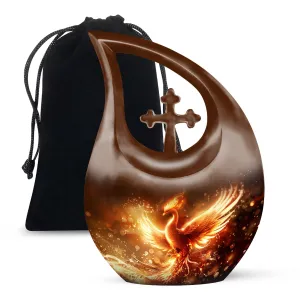 Phoenix Rise: Mini Memorial Urn for Cherished Remembrances