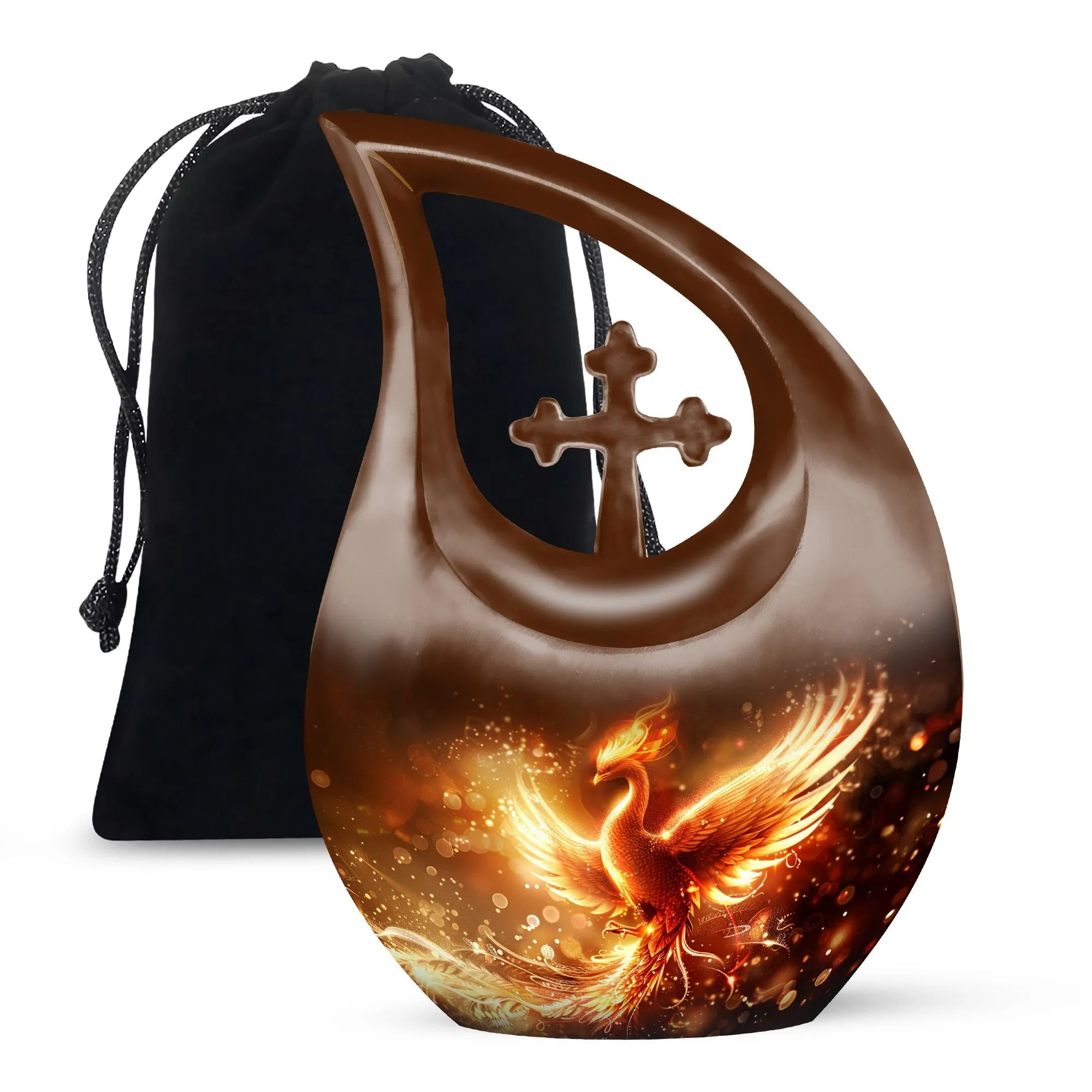 Phoenix Rise: Mini Memorial Urn for Cherished Remembrances