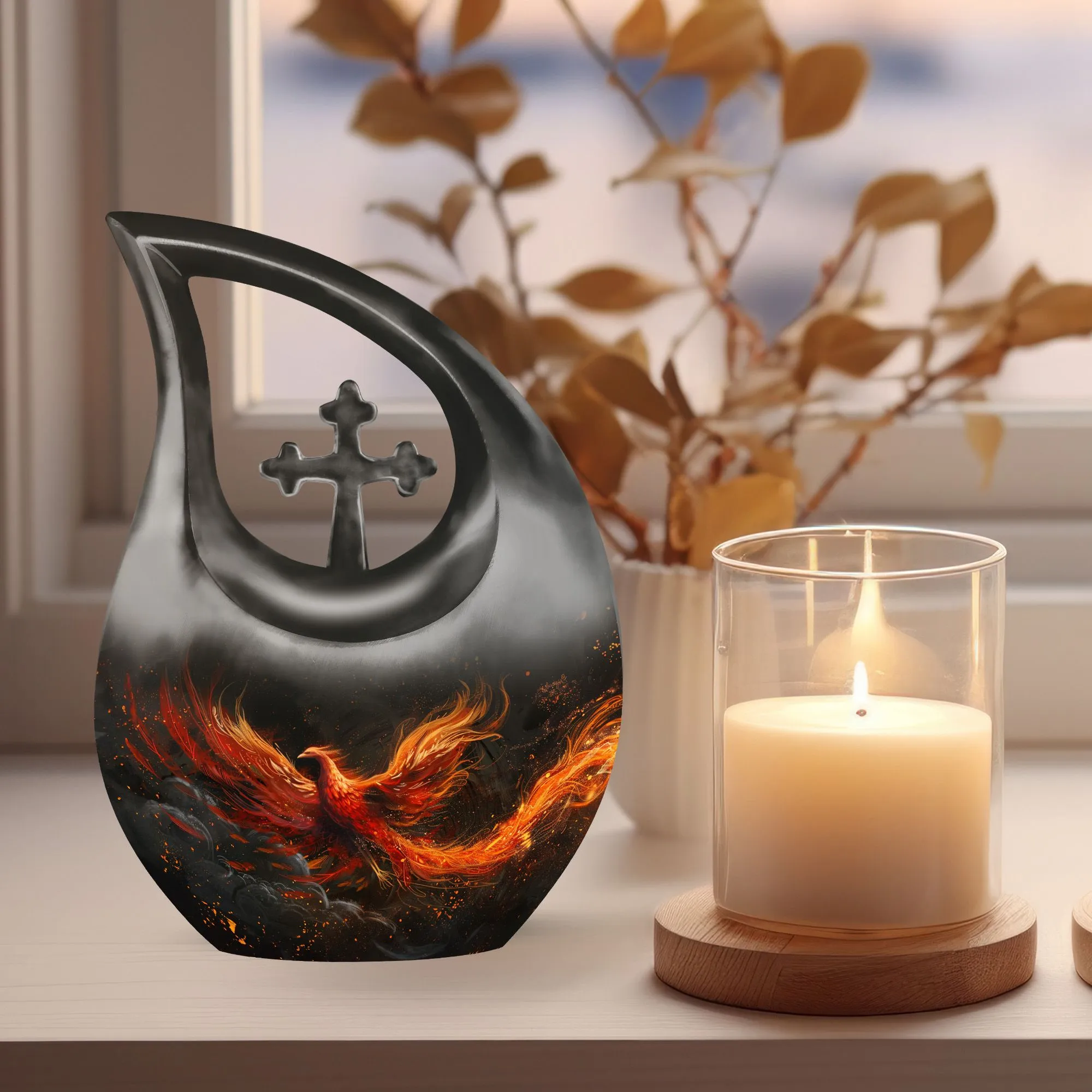 Phoenix Rise - Mini Memorial Urn for Loved Ones' Last Rest