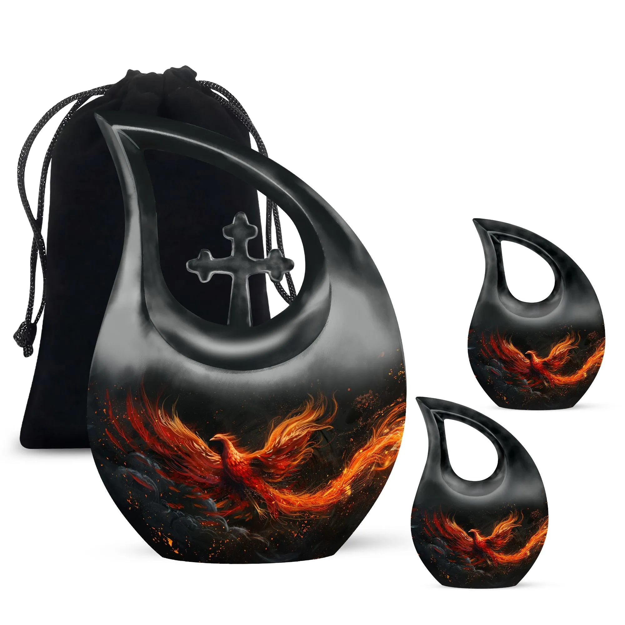 Phoenix Rise - Mini Memorial Urn for Loved Ones' Last Rest