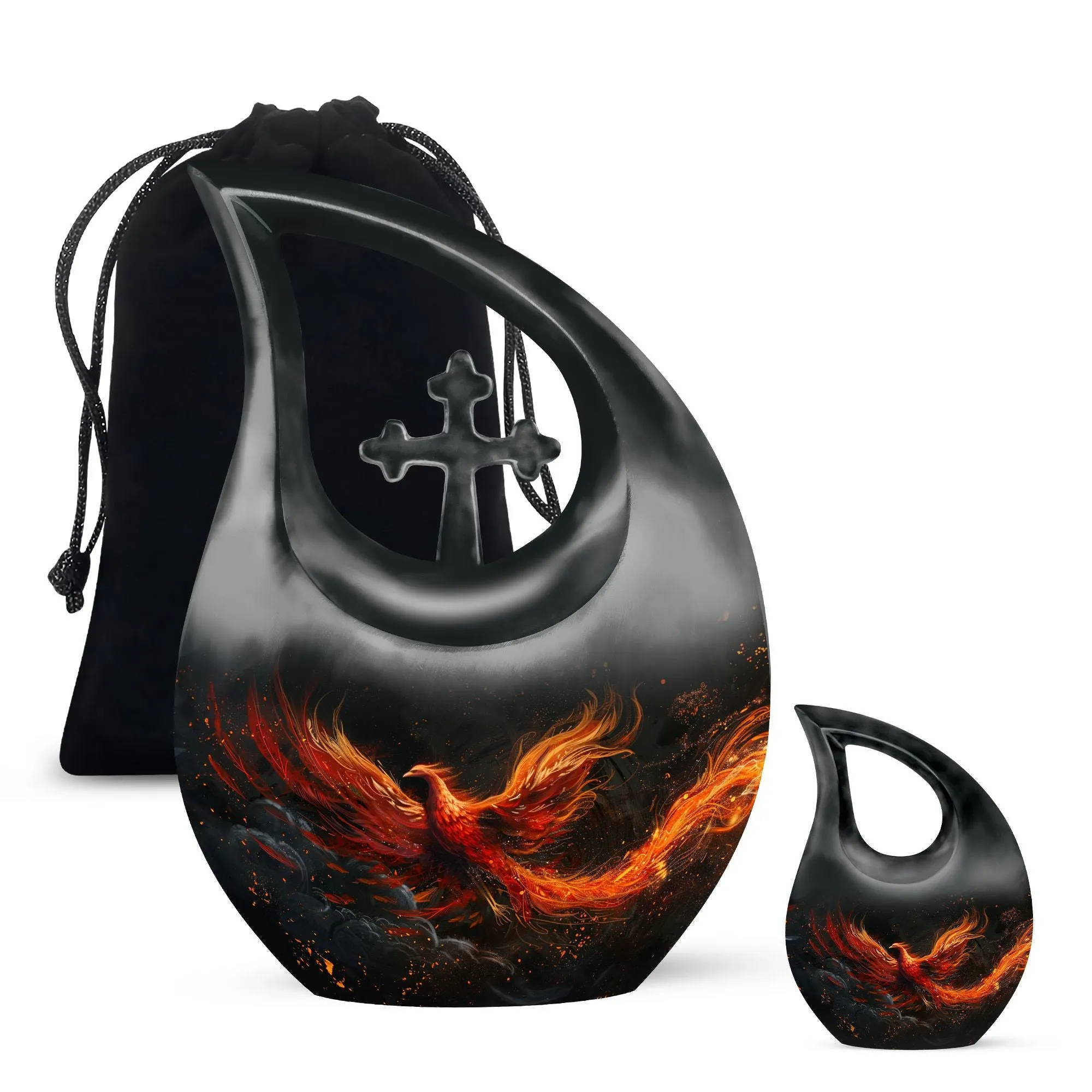 Phoenix Rise - Mini Memorial Urn for Loved Ones' Last Rest