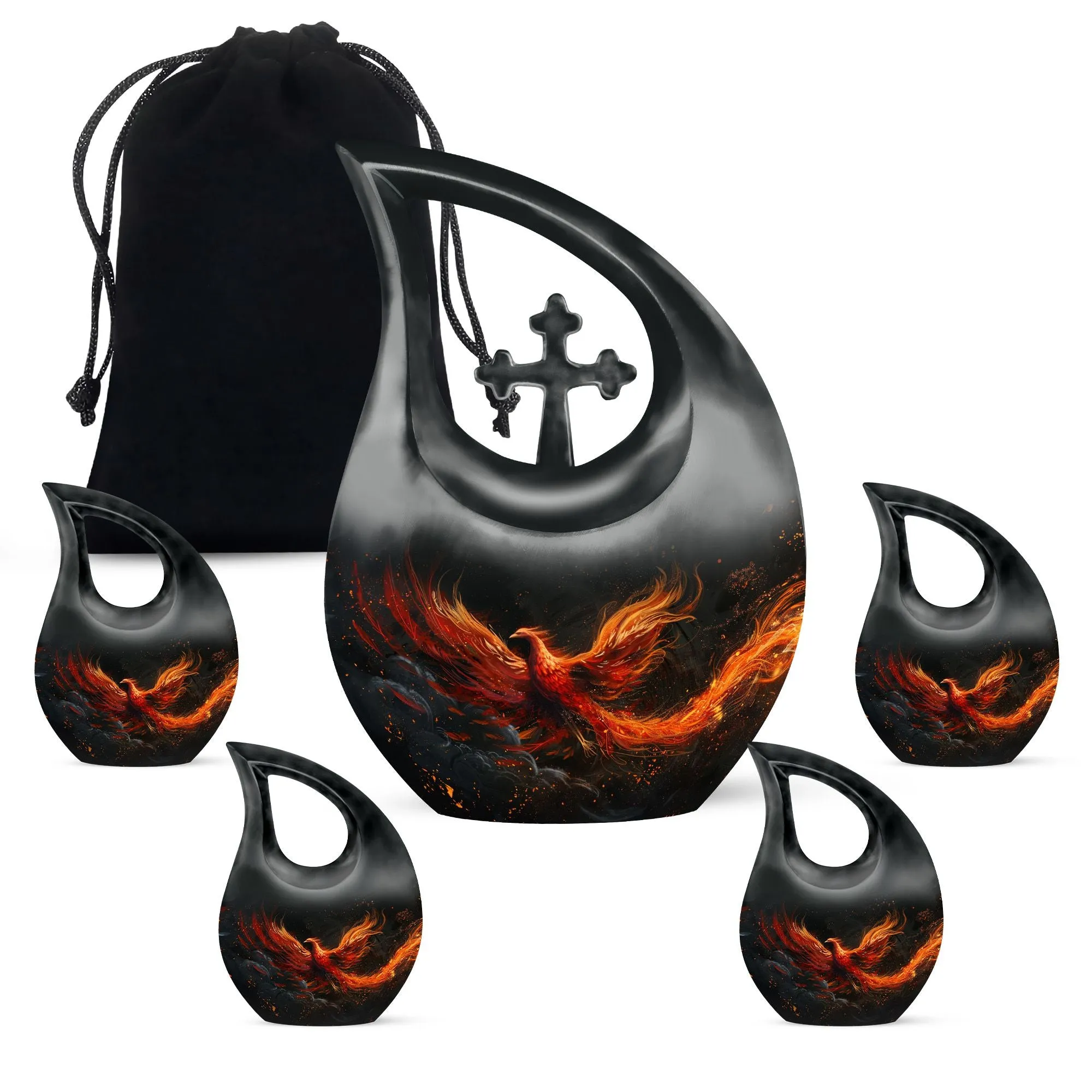 Phoenix Rise - Mini Memorial Urn for Loved Ones' Last Rest