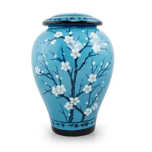 Plum Blossom Ceramic Cremation Urn