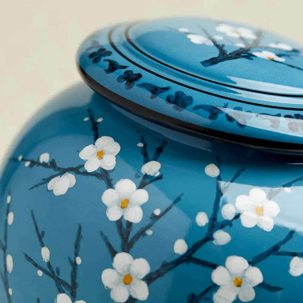 Plum Blossom Ceramic Cremation Urn