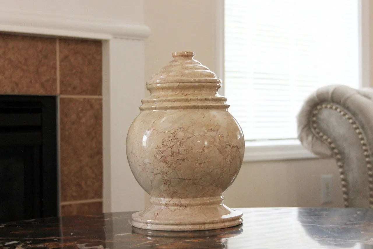 Princess Marble Urn - Cameo