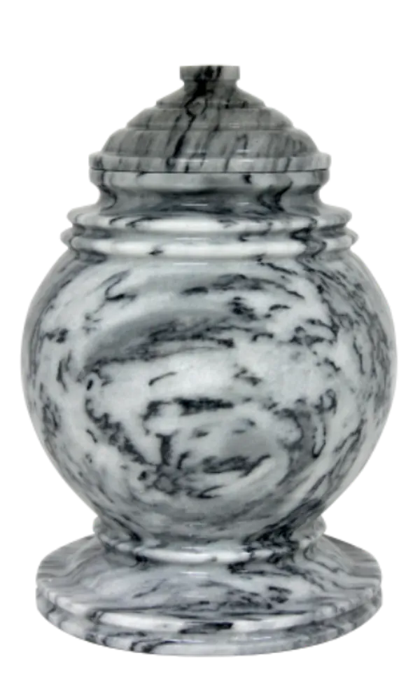 Princess Marble Urn - Cashmere Gray