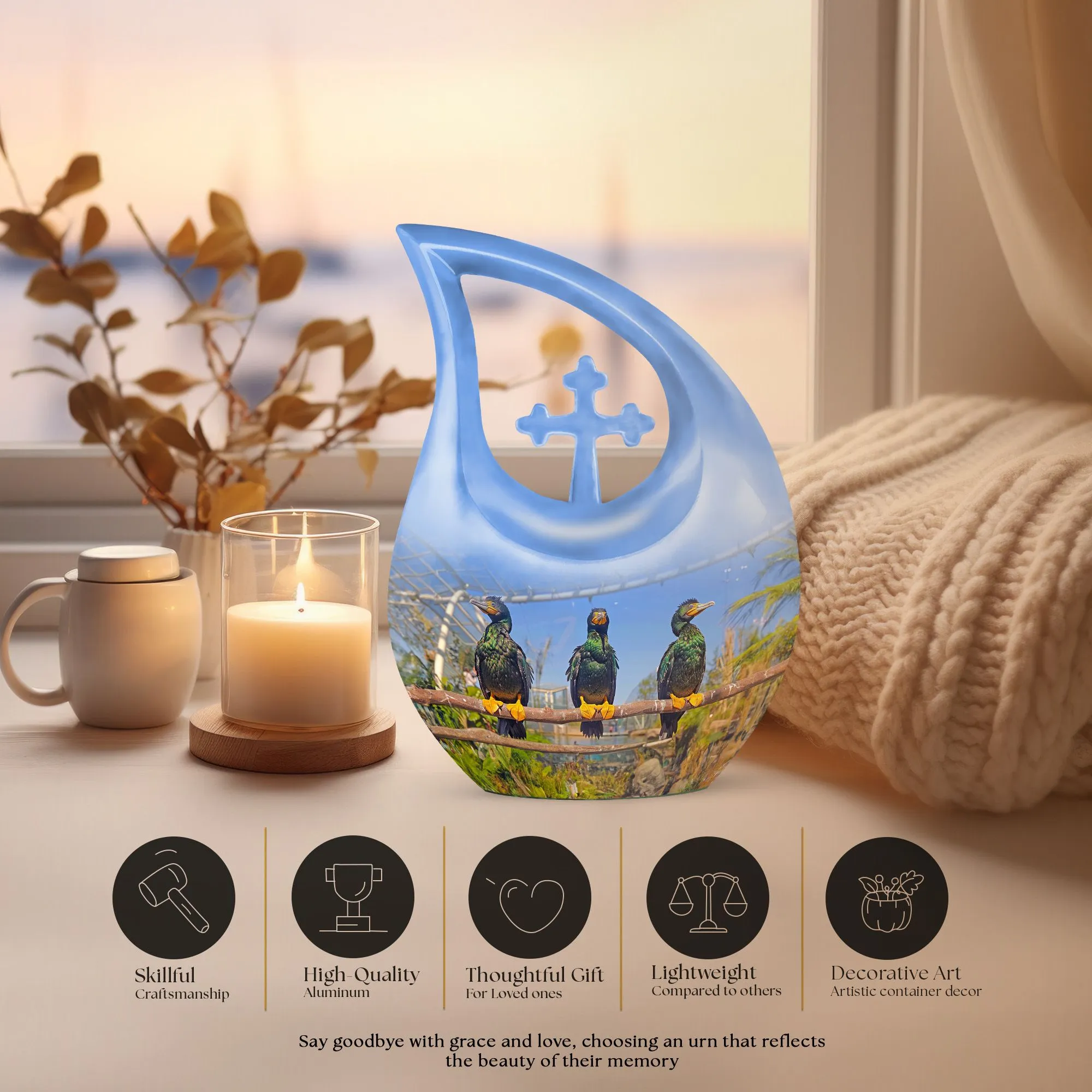 Puffin Bird Urn - Exquisite Memorial Urn for Eternal Remembrance